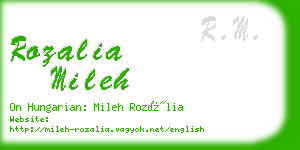 rozalia mileh business card